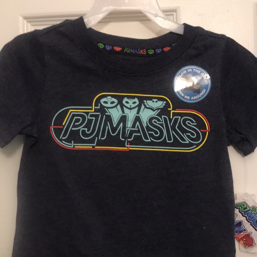 PJ Masks Toddler Boys' Tee Glow in The Dark Blue